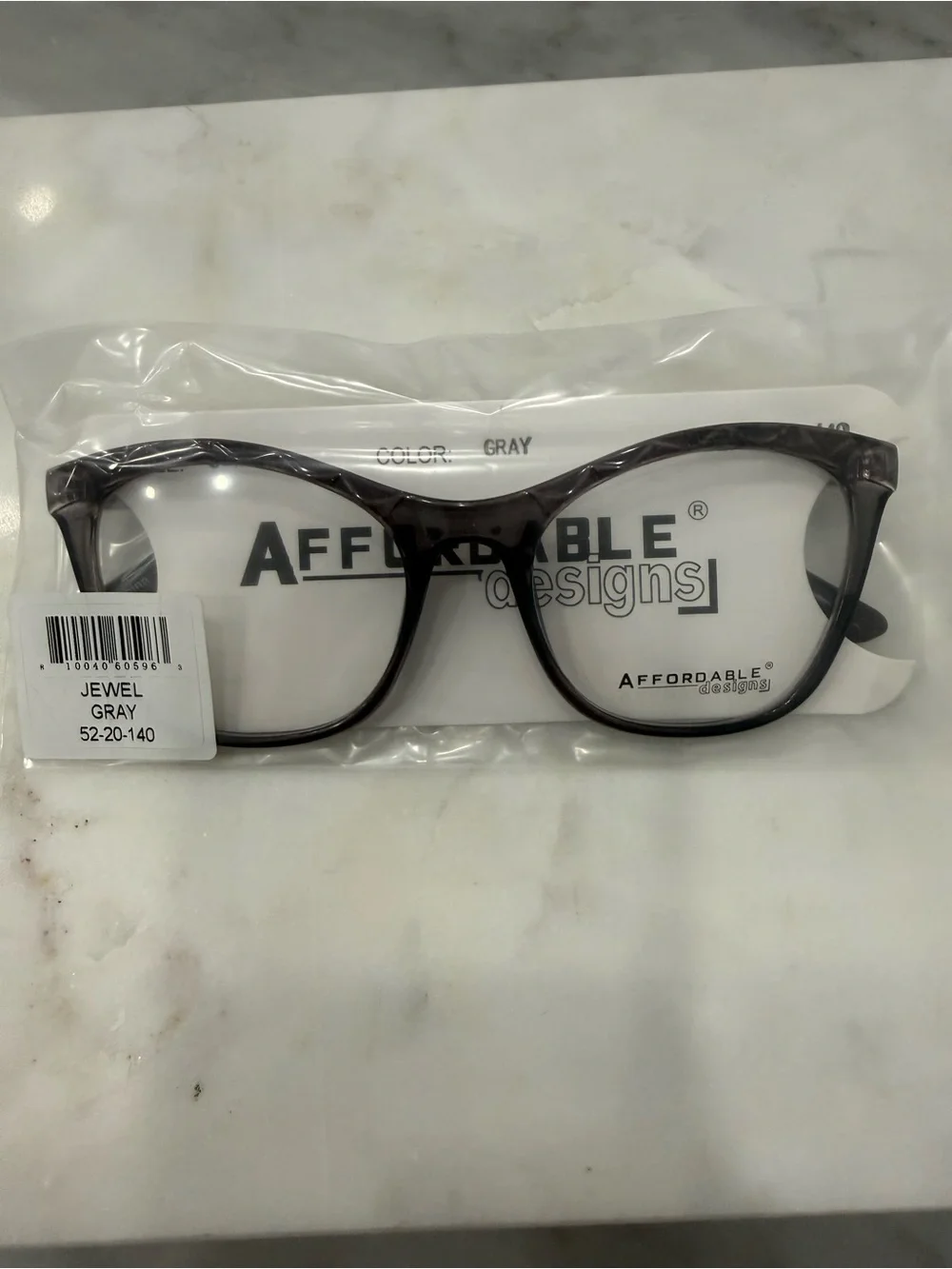 Affordable Design Jewel Gray Women Eyeglass Frames